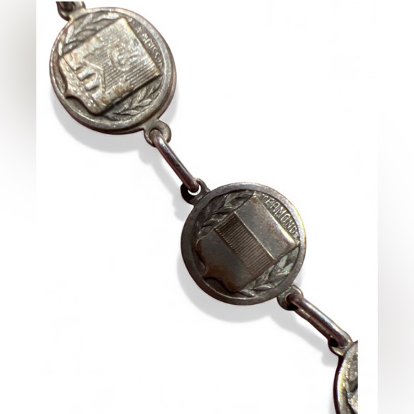 WWI French Croix De Guerre Sterling Bracelet Rare - Picture 4 of 8